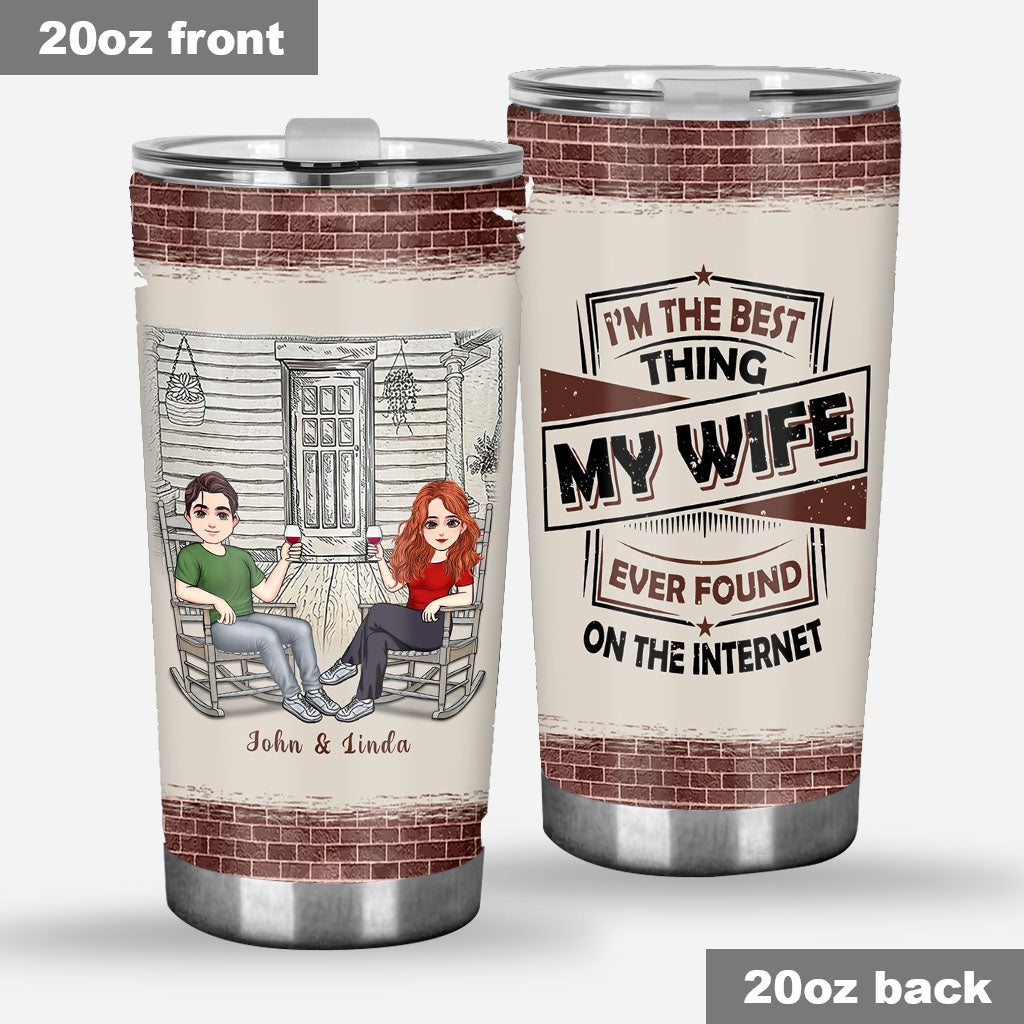I'm The Best Thing - Personalized Couple Tumbler
