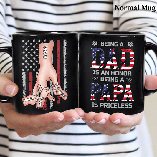 Being A Papa Is Priceless - Personalized Grandpa Mug