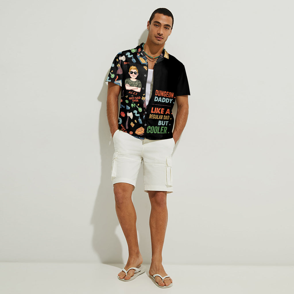 Wie ein normaler Vater, nur cooler – personalisiertes RPG-Hawaiihemd