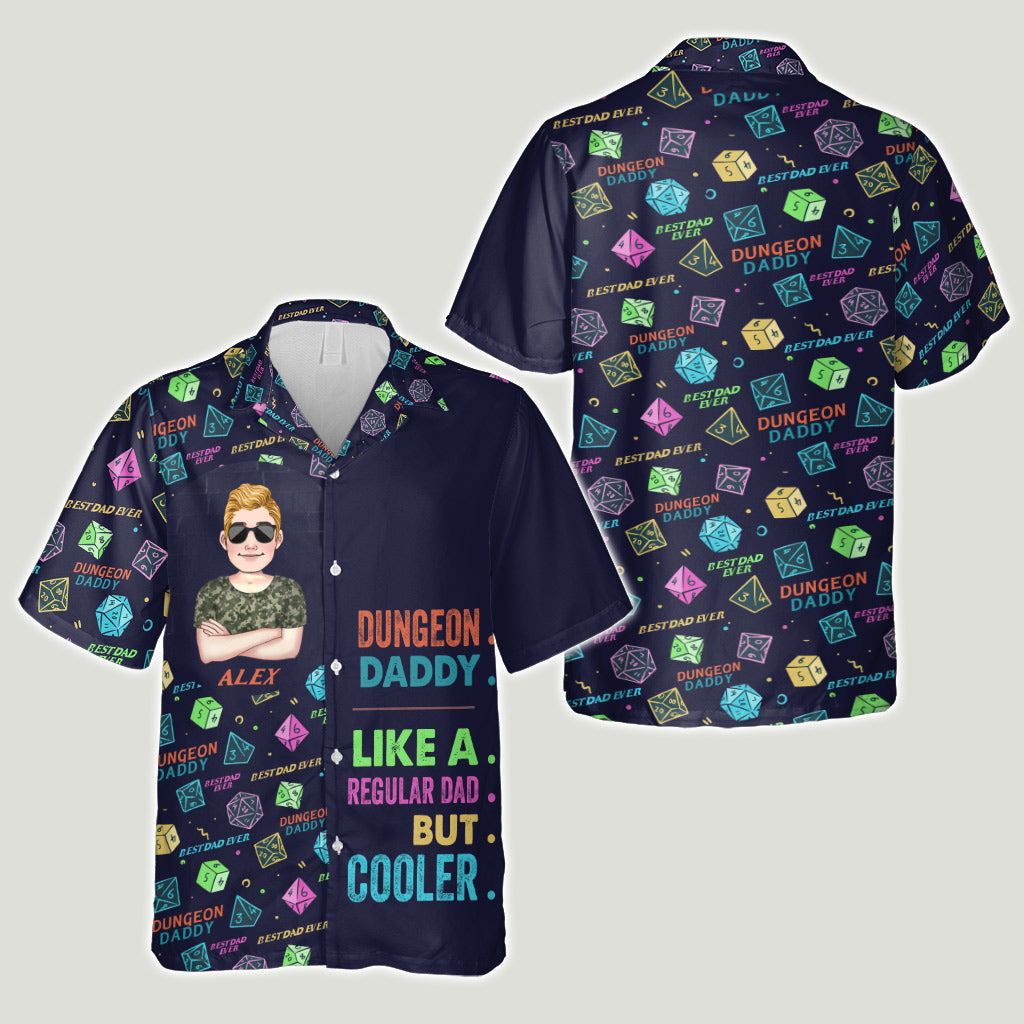 Wie ein normaler Vater, nur cooler – personalisiertes RPG-Hawaiihemd