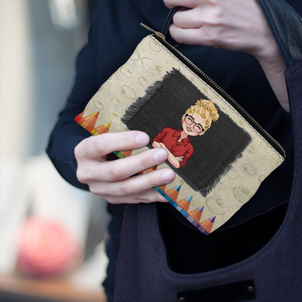 Teacher Personalized Pencil Case For Educator - Personalized Teacher Pouch