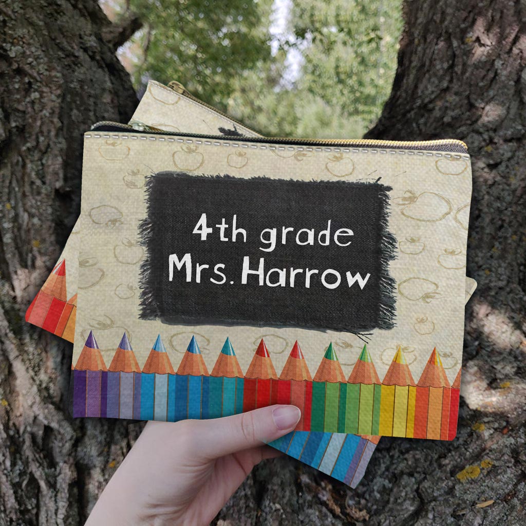 Teacher Personalized Pencil Case For Educator - Personalized Teacher Pouch