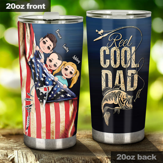 Reel Cool Dad - Personalized Fishing Tumbler