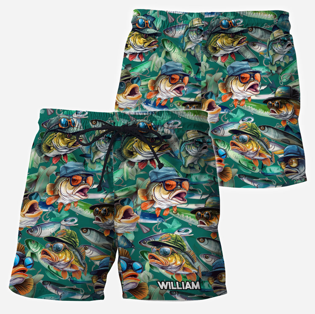 Angelbegeistert? – Personalisiertes Hawaiihemd und Herren-Shorts zum Angeln