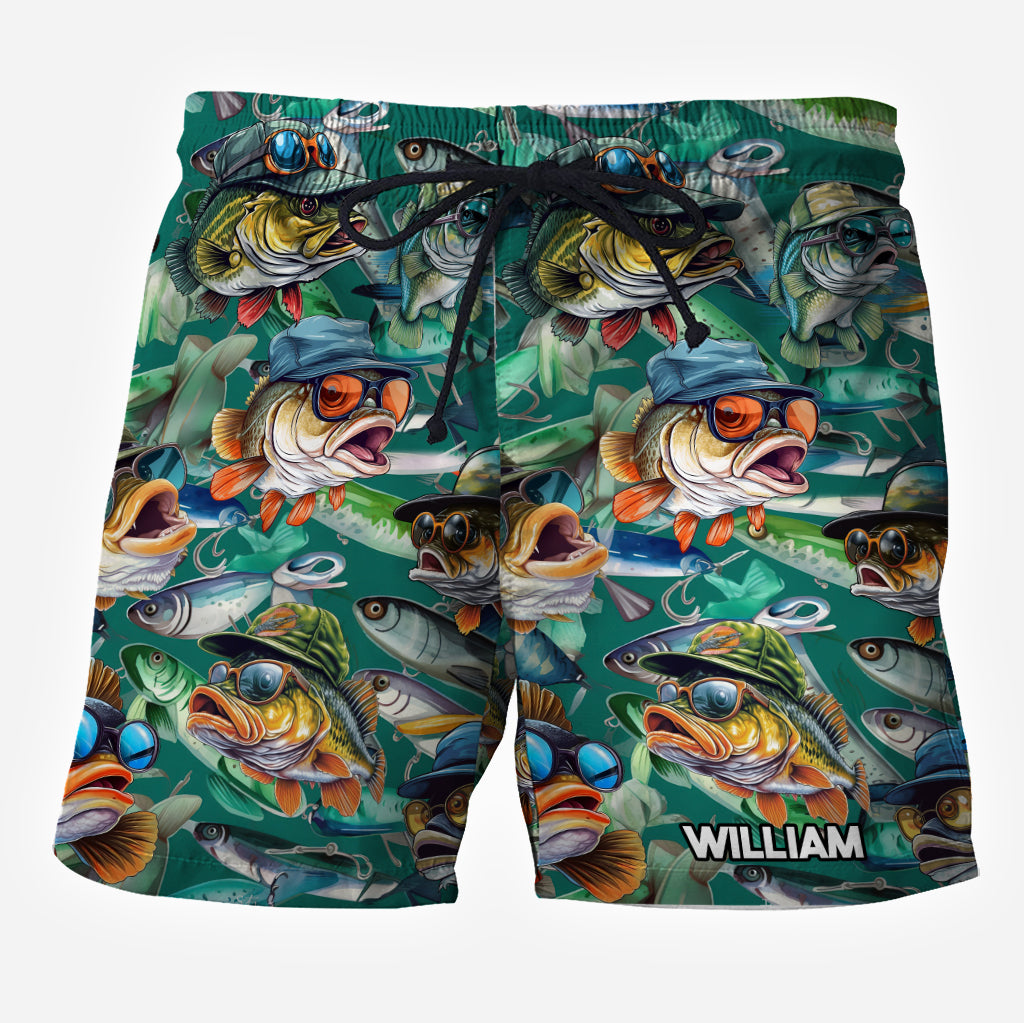 Angelbegeistert? – Personalisiertes Hawaiihemd und Herren-Shorts zum Angeln