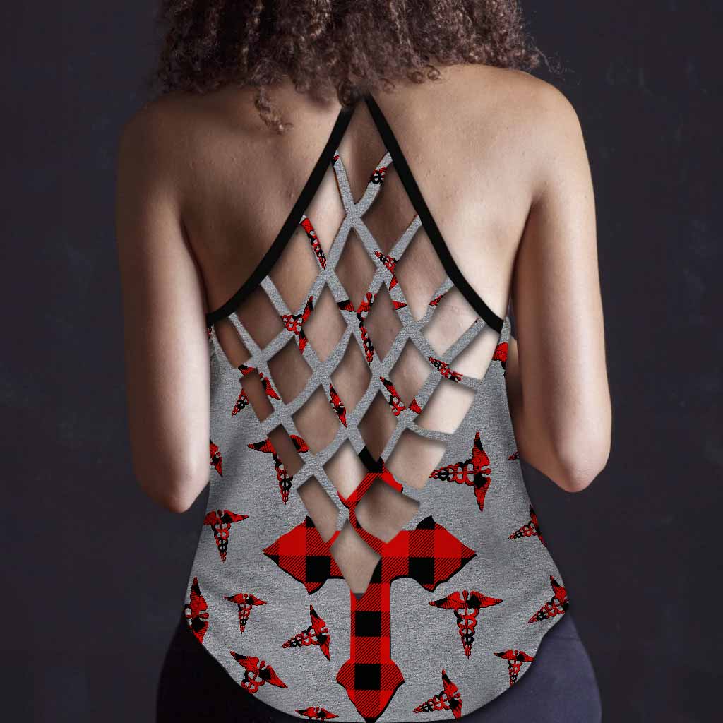 Unterschätze niemals - Tanktop mit Krankenschwesterkreuz