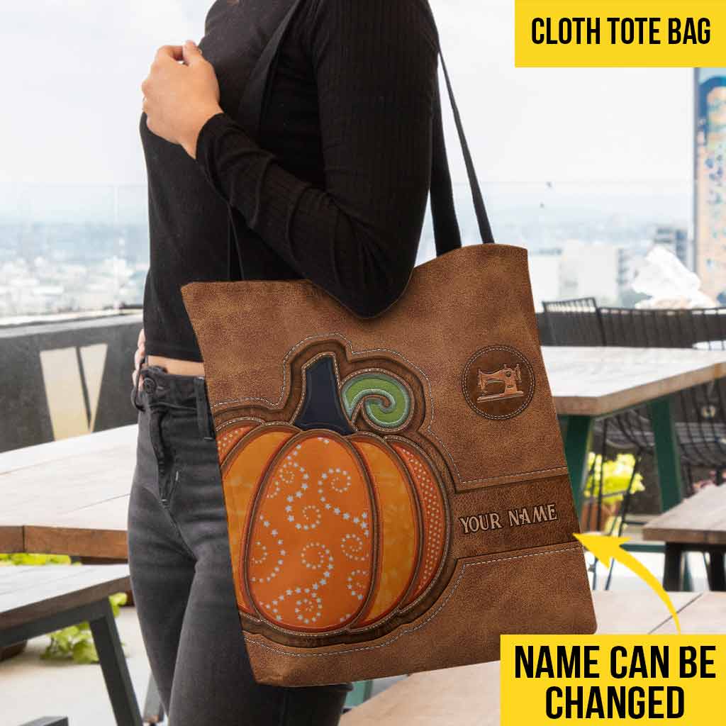 Love Pumpkin – Personalisierte Tragetasche mit Quiltmuster