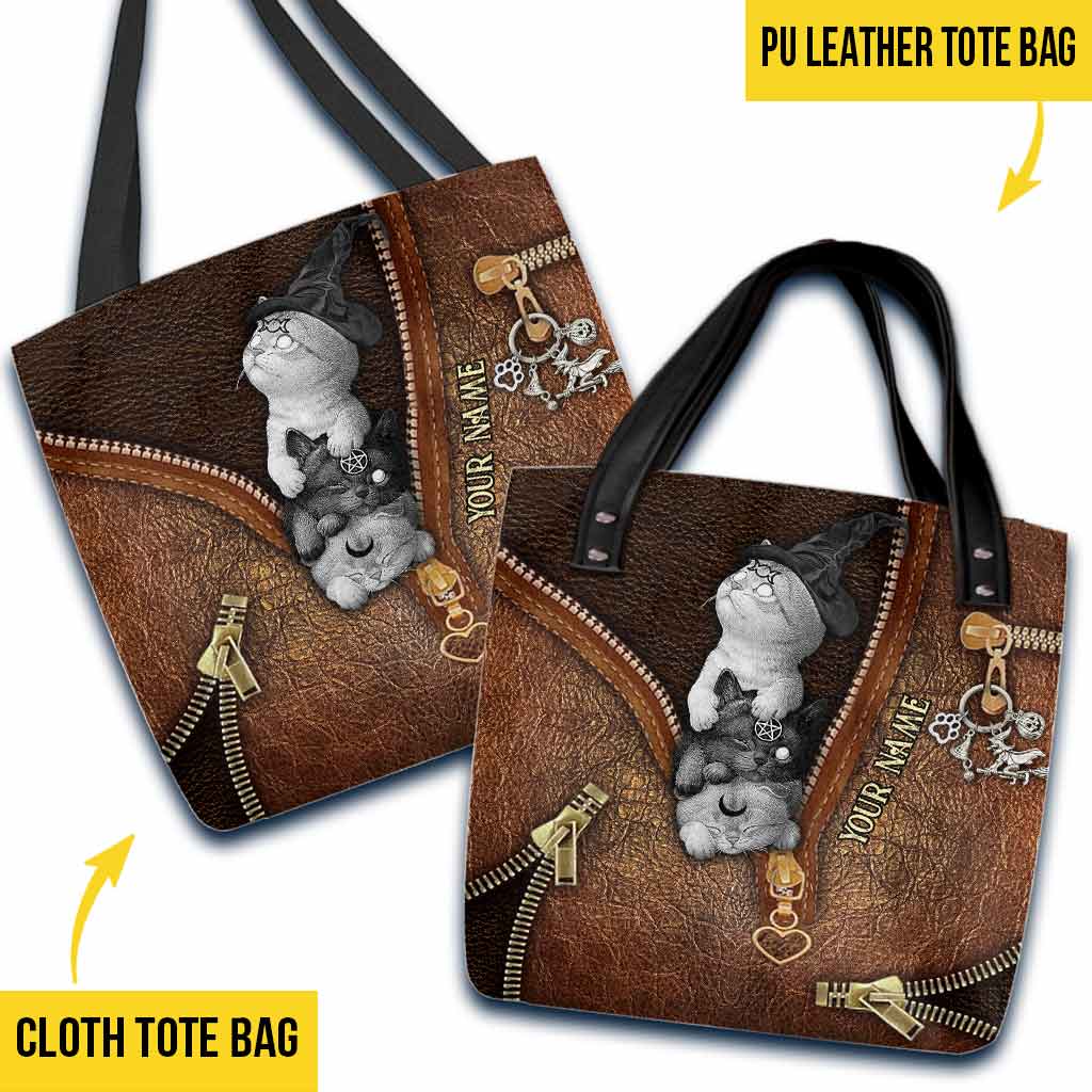 Witch Cats Personalized Tote Bag