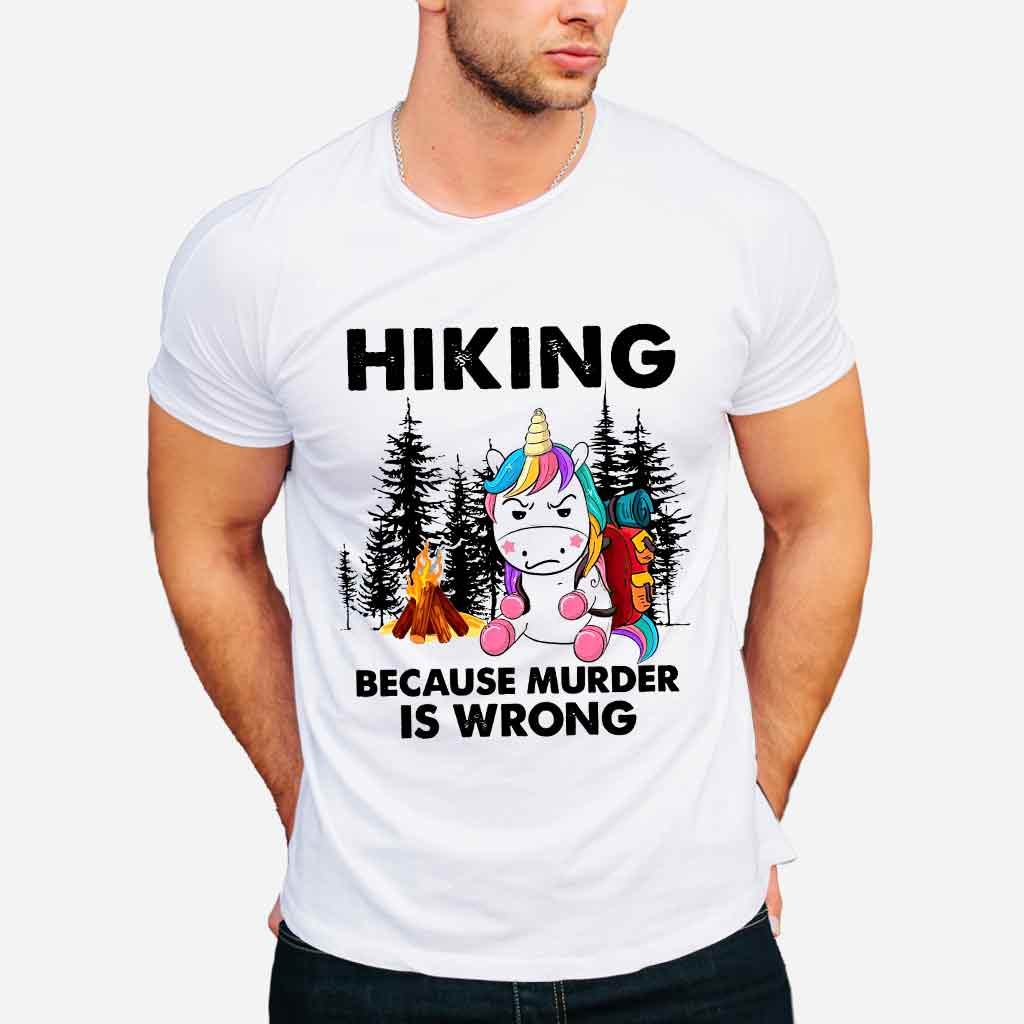Wandern, weil Mord falsch ist – T-Shirt und Hoodie 112021