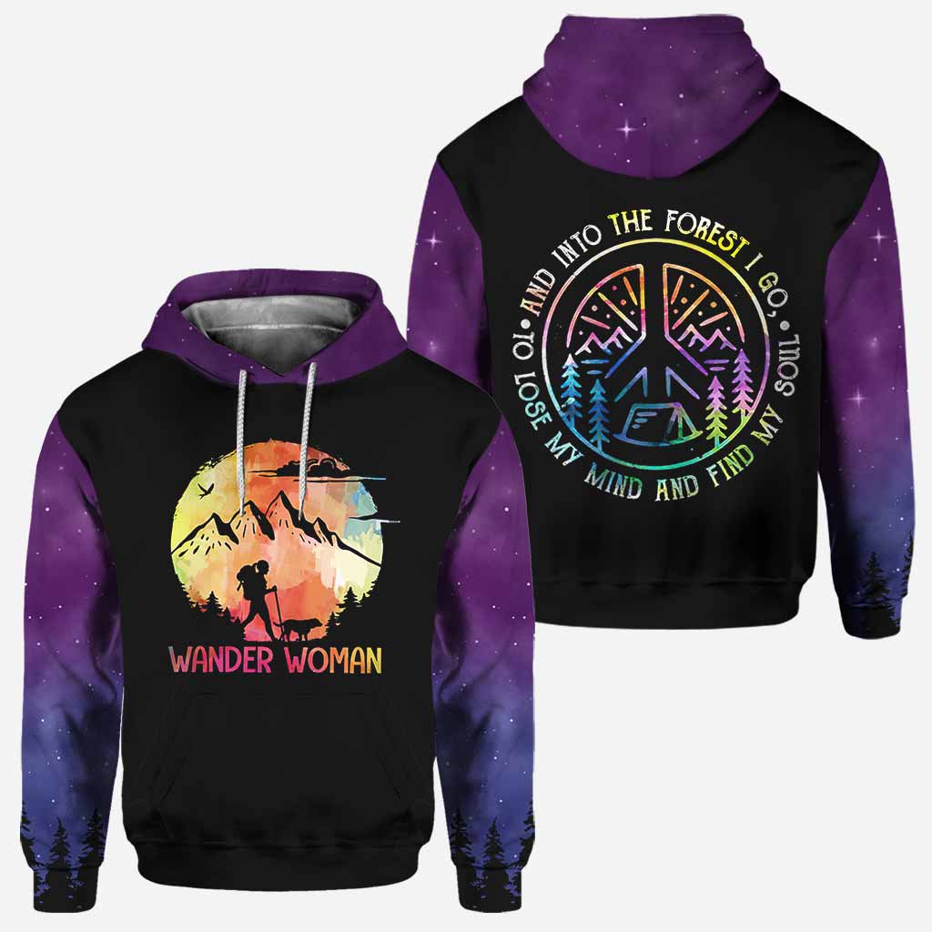 Und rein in den Wald gehe ich – Wander-T-Shirt und Hoodie 112021