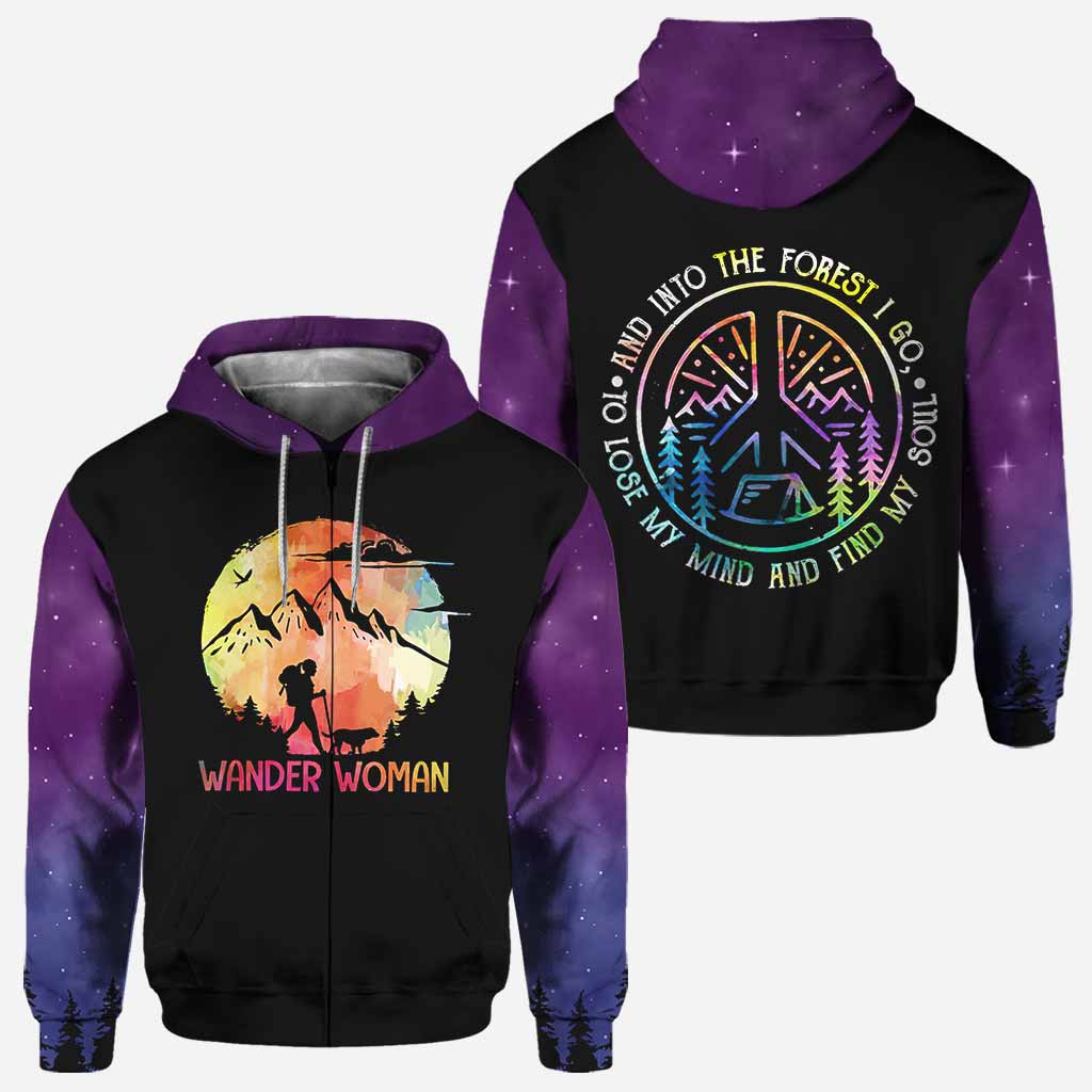 Und rein in den Wald gehe ich – Wander-T-Shirt und Hoodie 112021