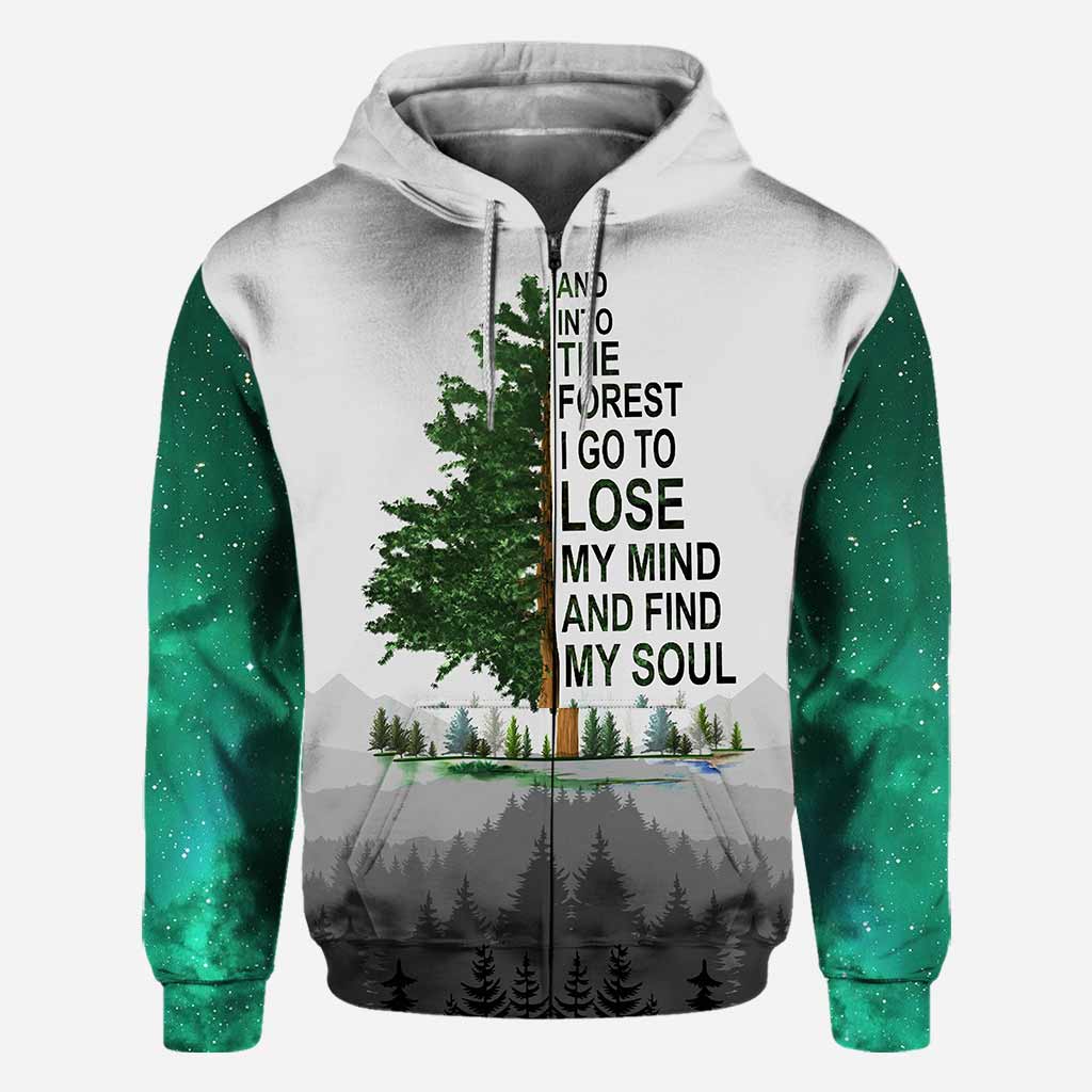 And Into The Forest I Go - Hiking All Over T-shirt and Hoodie 112021