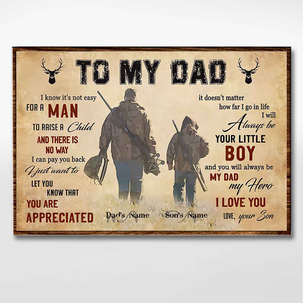 An meinen Vater – Personalisiertes Jagdposter 1121