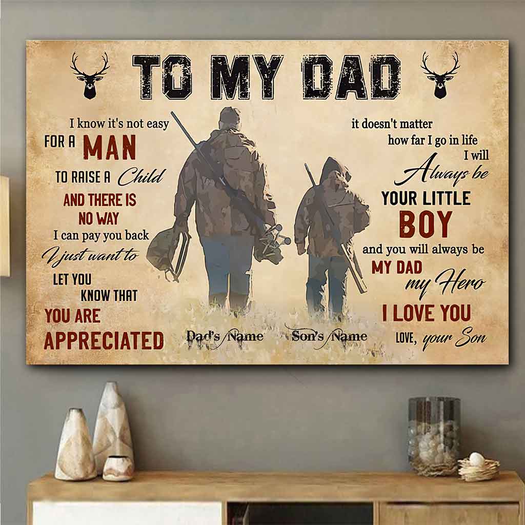 An meinen Vater – Personalisiertes Jagdposter 1121