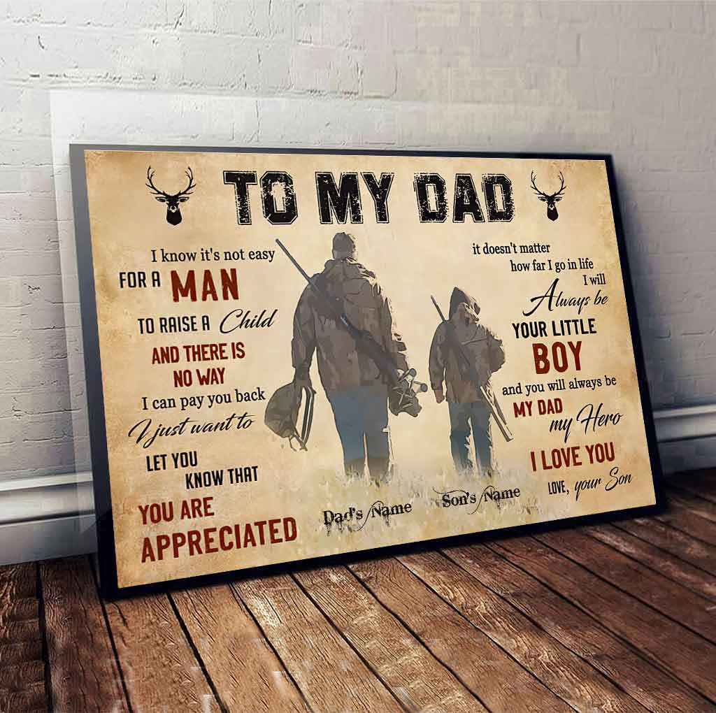 An meinen Vater – Personalisiertes Jagdposter 1121