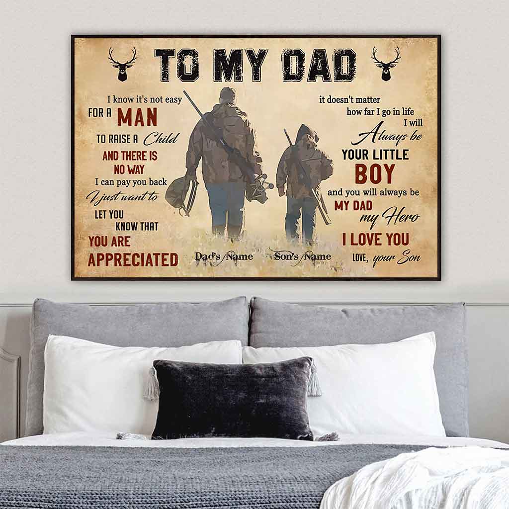 An meinen Vater – Personalisiertes Jagdposter 1121