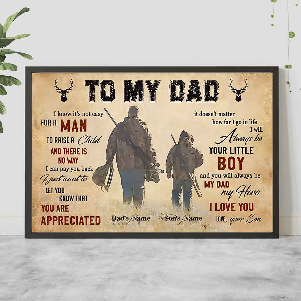 An meinen Vater – Personalisiertes Jagdposter 1121