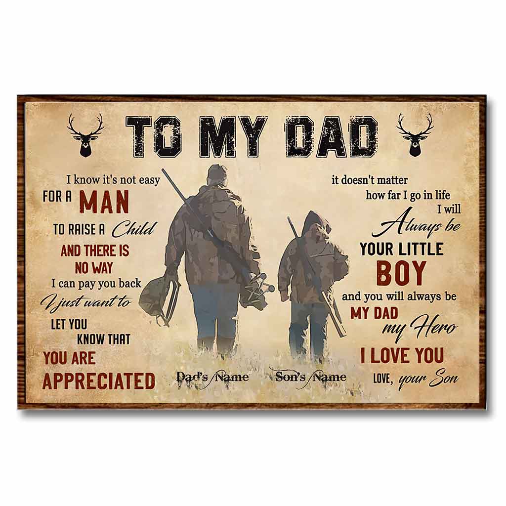 An meinen Vater – Personalisiertes Jagdposter 1121