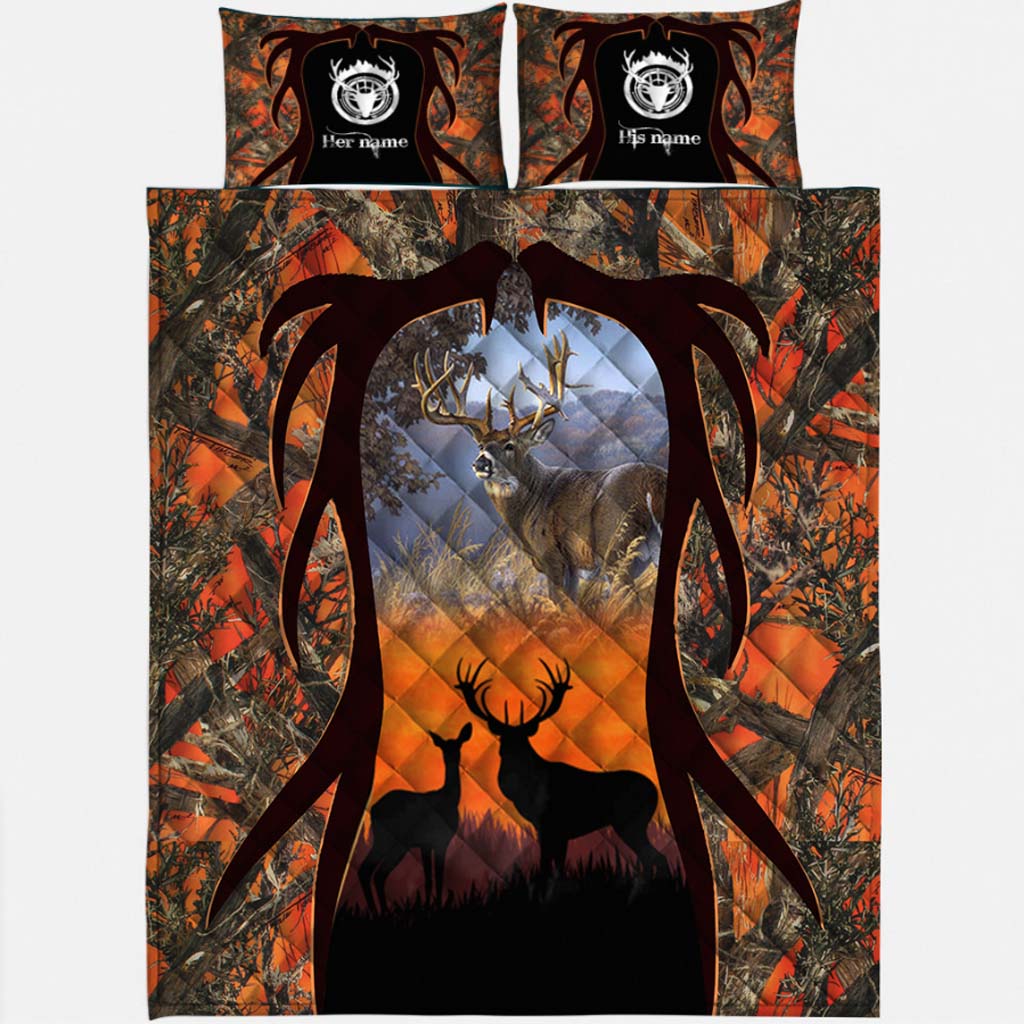 Personalisiertes Quilt-Set für Jägerpaare 1121
