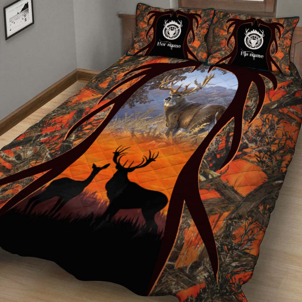Personalisiertes Quilt-Set für Jägerpaare 1121