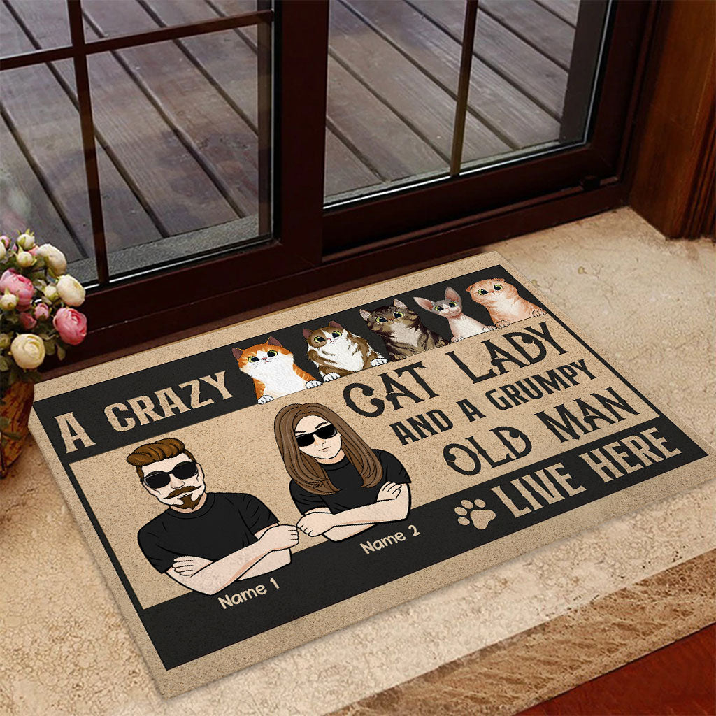 A Crazy Cat Lady - Personalized Cat Doormat