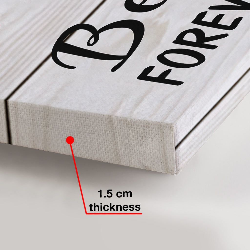 Für immer verbunden – Personalisierte Leinwand und Poster für Mütter