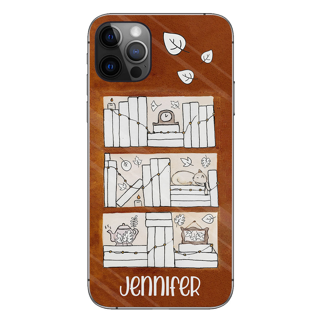 Lesetracker für vier Jahreszeiten – Personalisierte Buch-Handyhülle