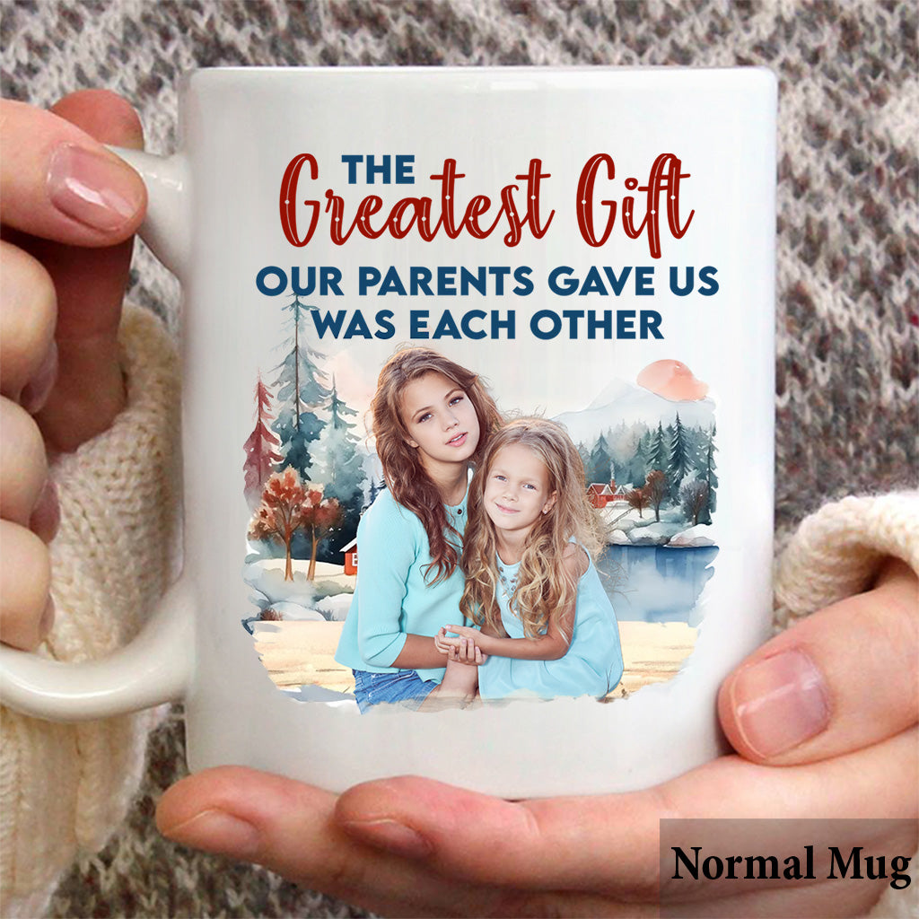 Das beste Geschenk – personalisierte Geschwistertasse