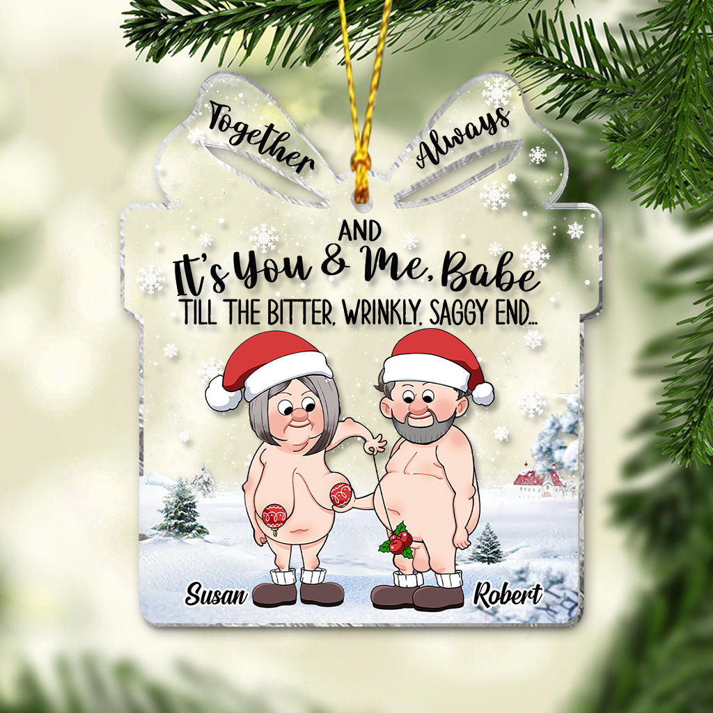 Für immer und ewig – Personalisierter transparenter Anhänger für Ehepaare