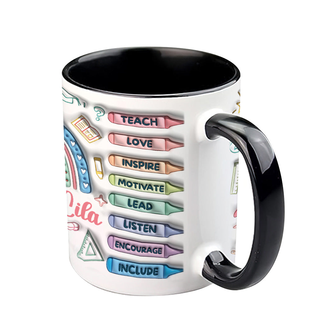 Vielen Dank, dass Sie ein so toller Lehrer sind! - Personalisierte Tasse mit Lehrer-Akzent