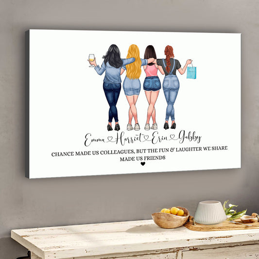 Chance Made Us Colleagues - Personalized Colleague Canvas And Poster
