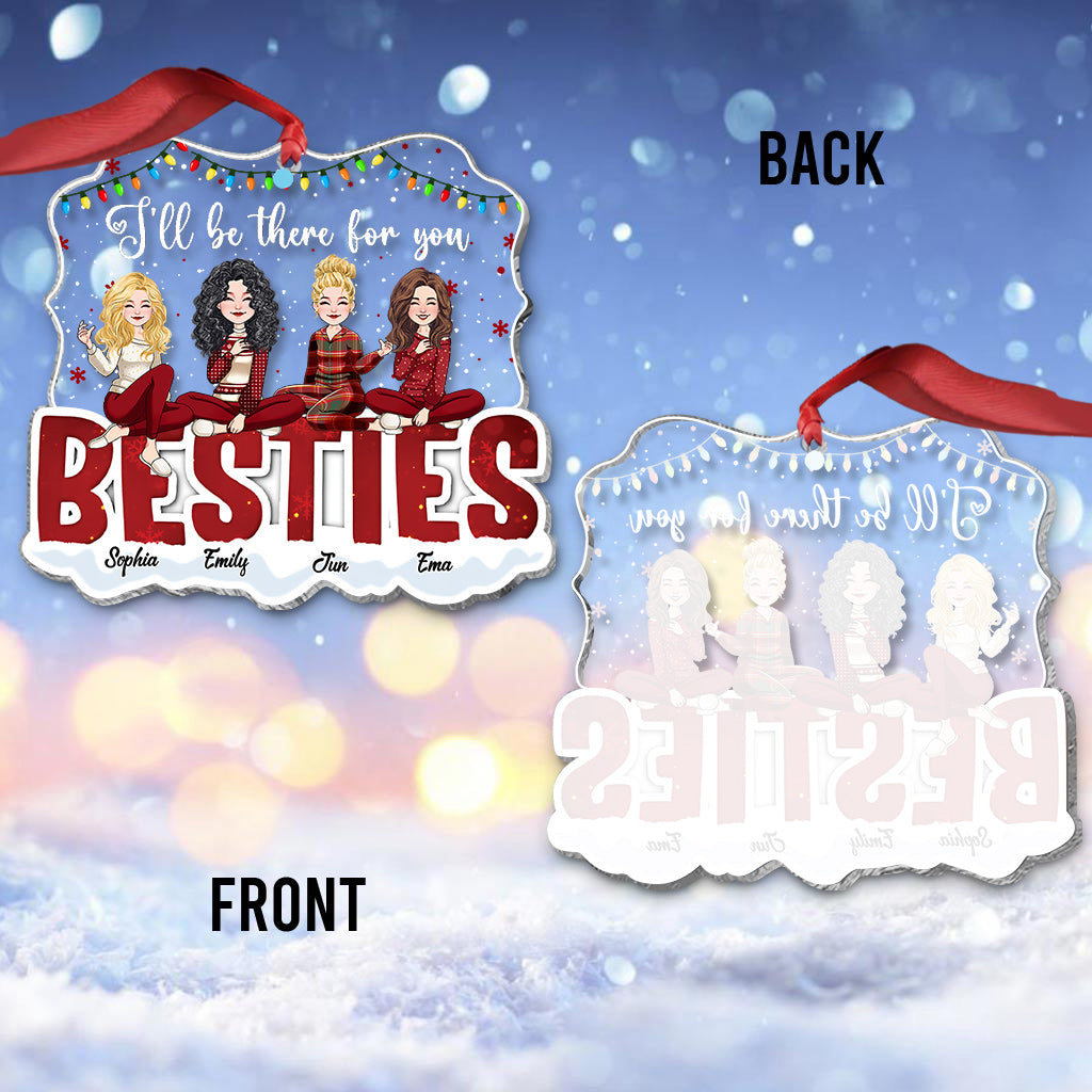 Ich bin für dich da – Personalisierter transparenter Anhänger für deine beste Freundin