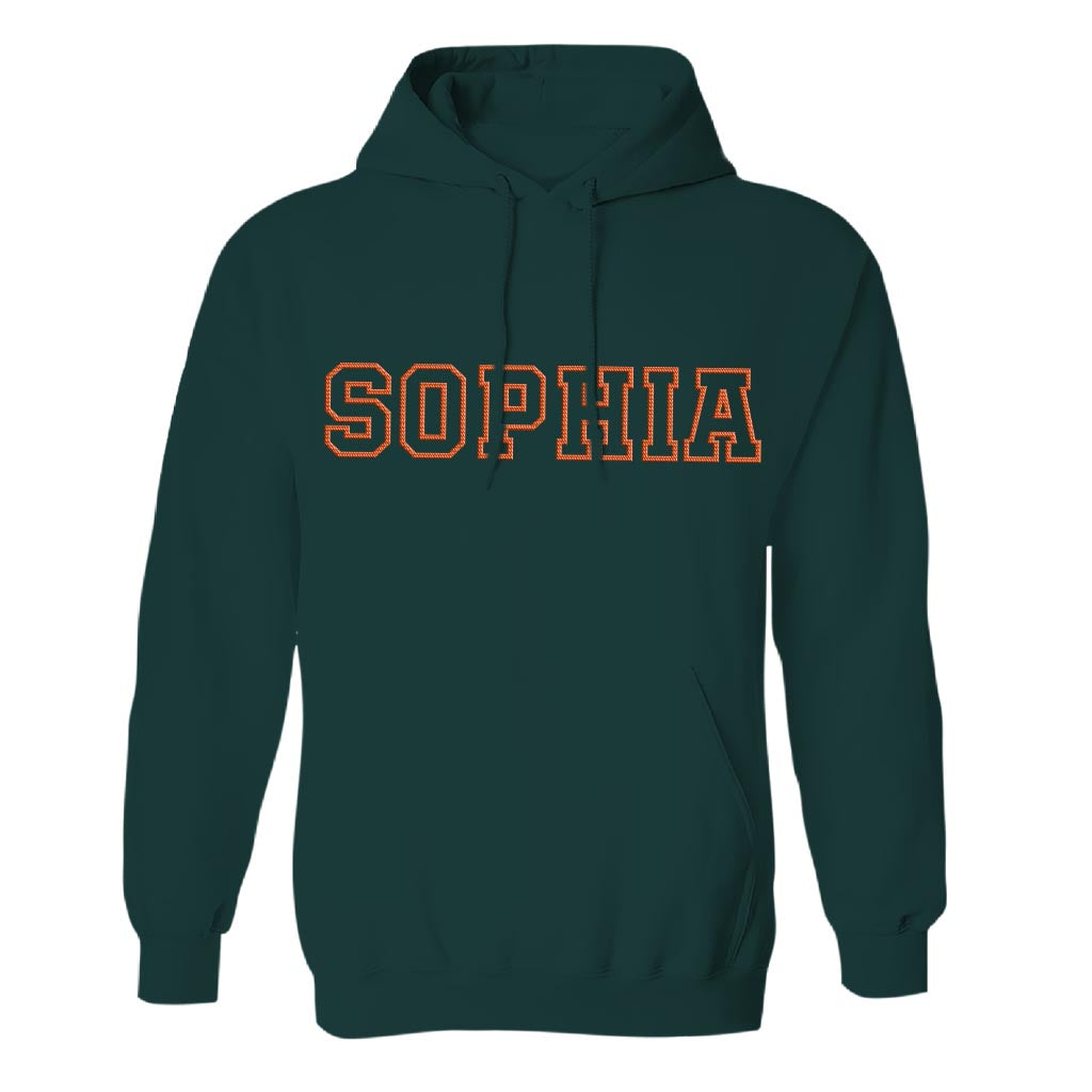 Personalisierter Hoodie mit Stickerei für die Tochter – individueller Name