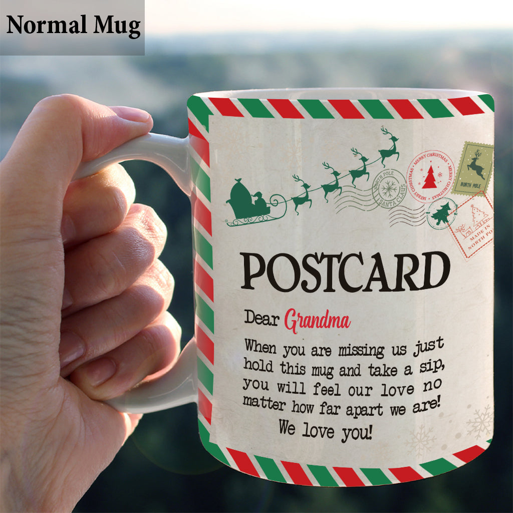 Postcard To Grandma/ Nana/ Mimi/ Gigi... - Personalized Grandma Mug