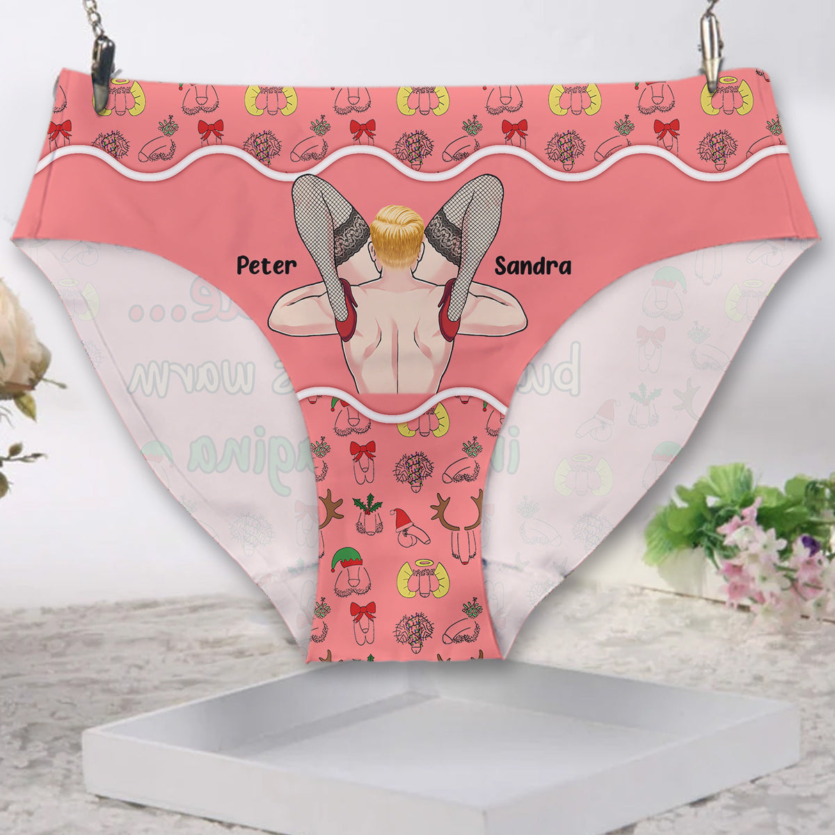 Baby, es ist kalt draußen – personalisierte Damen-Pärchenunterwäsche