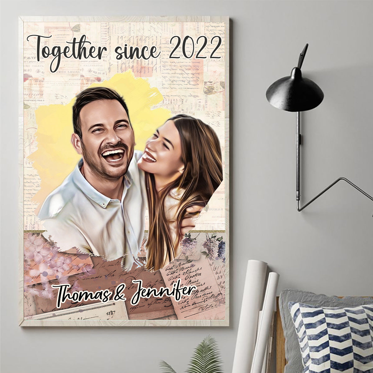 Together Since - Personalized Couple Canvas And Poster