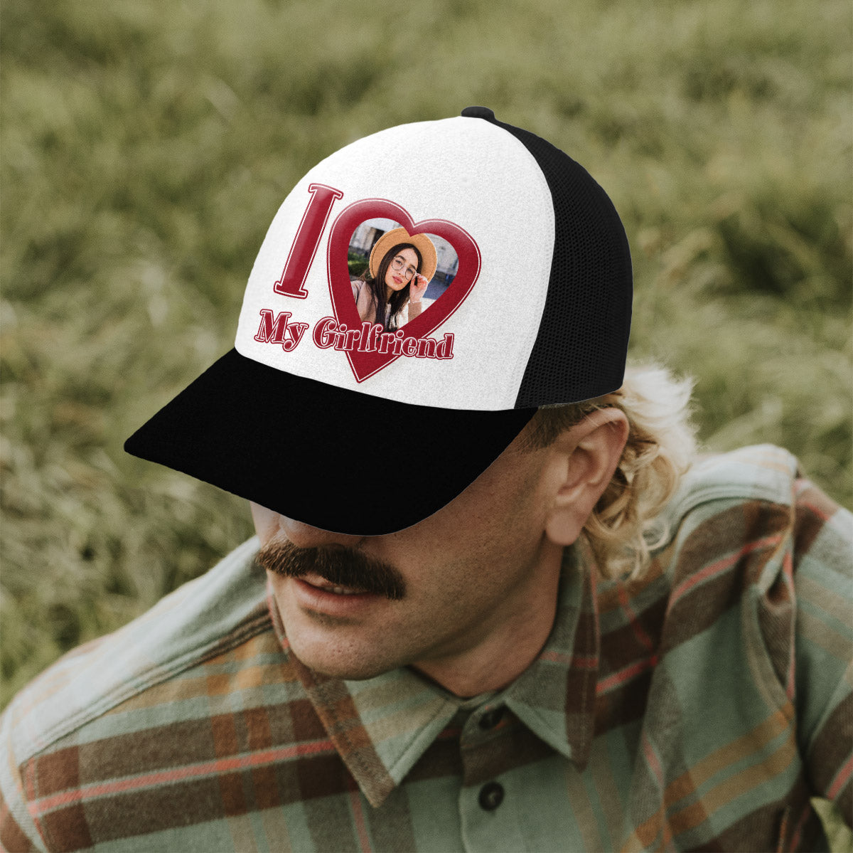 Ich liebe meine Freundin/meinen Freund/meine Frau... - Personalisierte Trucker-Mütze für Paare