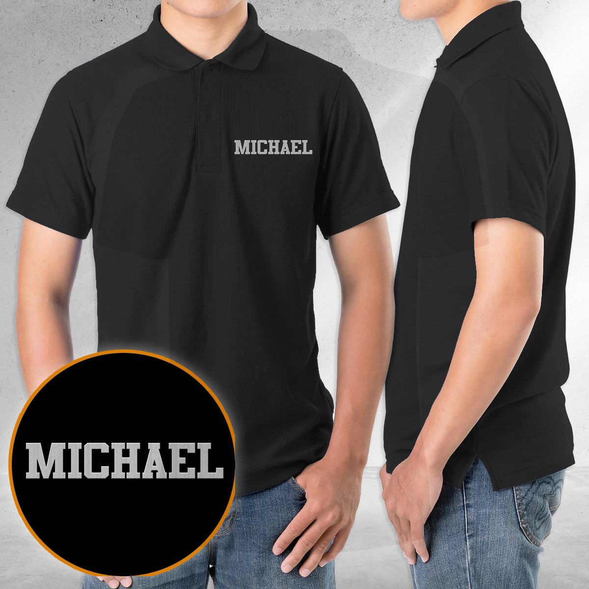 Poloshirt mit individueller Namensstickerei für Ihren Enkel – personalisiertes Shirt