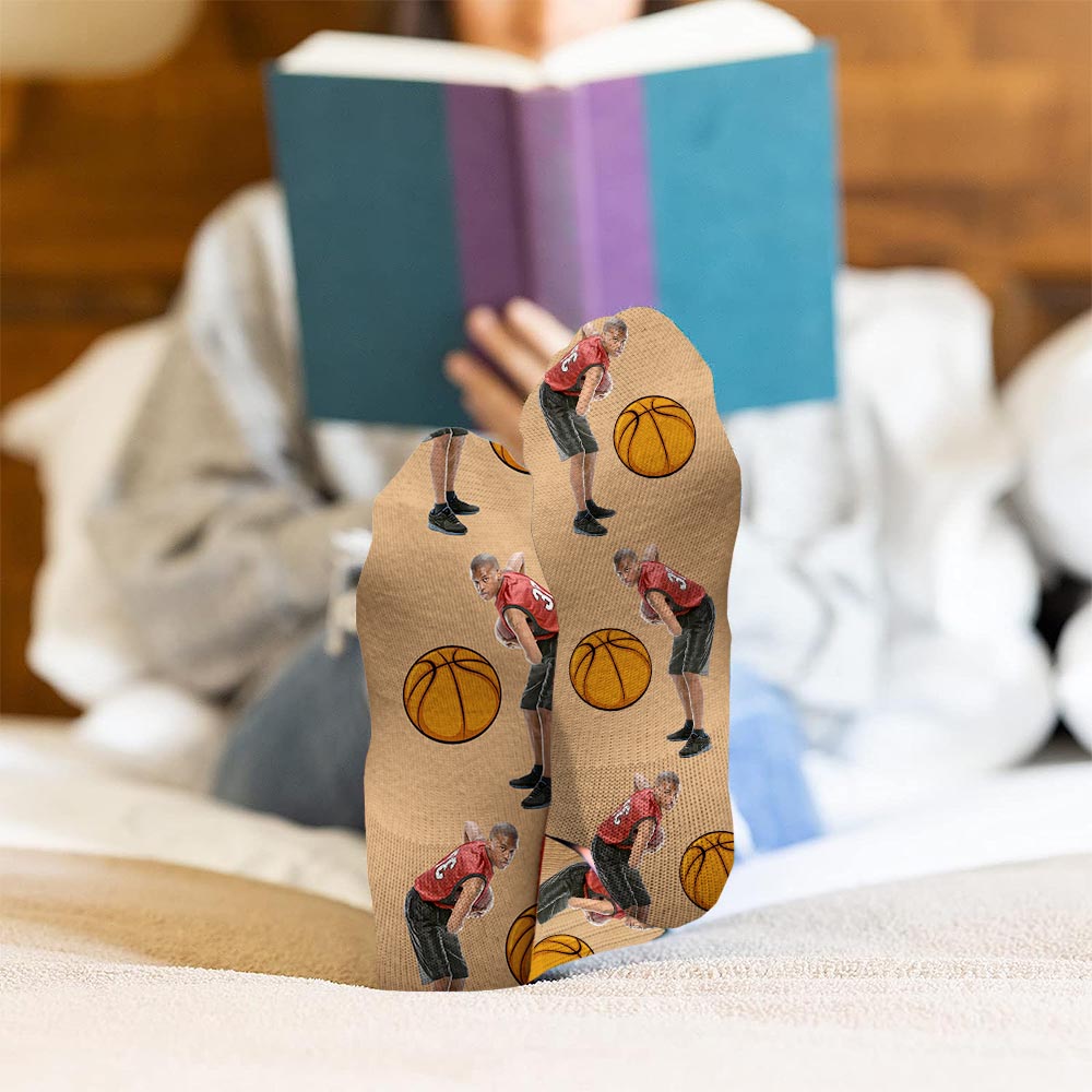 Ihr Trainer warnte – personalisierte Basketballsocken