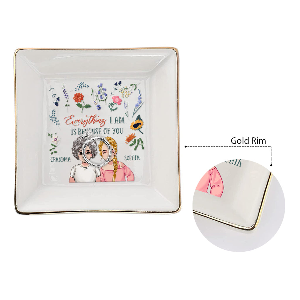 Alles, was ich bin – Geschenk für Mama, Oma, Tochter, Sohn, Enkelin, Enkel – Personalisierte Schmuckschale