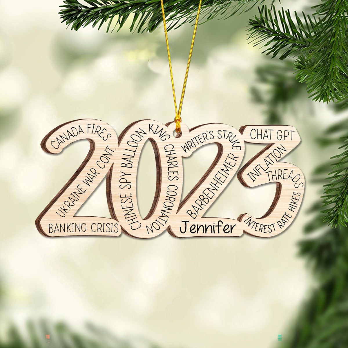 What A Great Year - Personalized Christmas Ornament