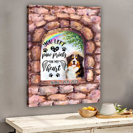 No Longer By My Side - Personalized Dog Canvas And Poster