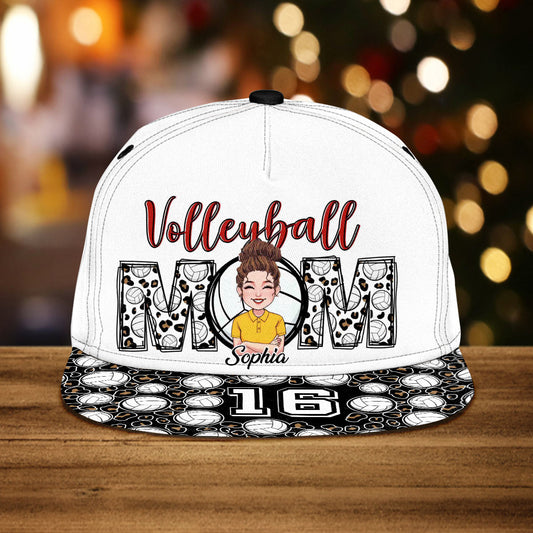 Volleyball Mom – Personalisierte Volleyball-Snapback-Kappe