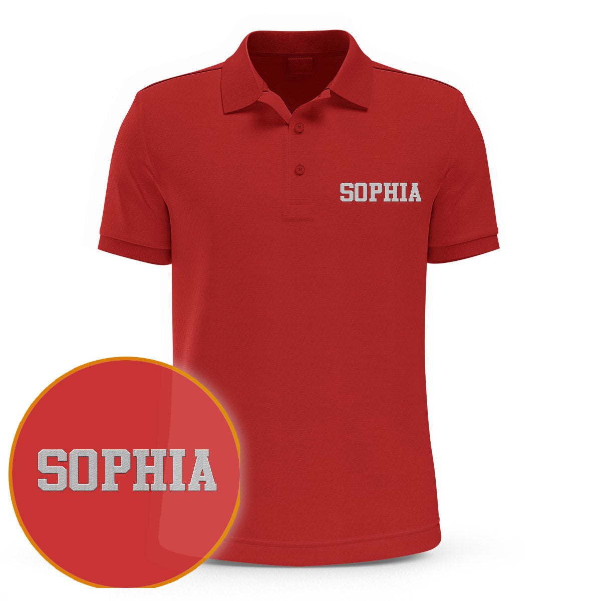 Custom Name - Personalized Step Mom Embroidered Polo Shirt