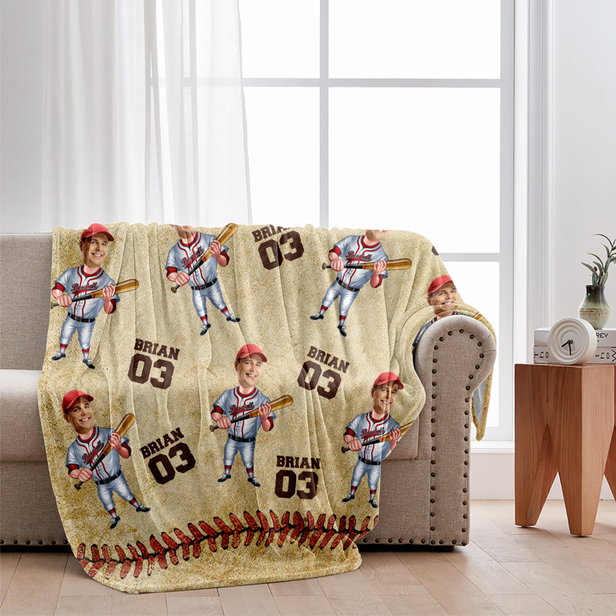 My Baseball Blanket - Personalized Baseball Blanket