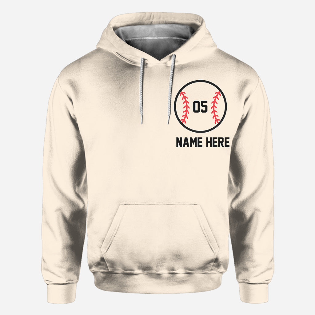 In meiner Baseball-Mama-Ära – Personalisiertes Baseball-Shirt mit Allover-Print