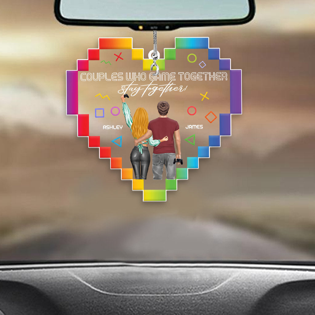 Couples Who Game Together Stay Together - Personalized Video Game Transparent Ornament