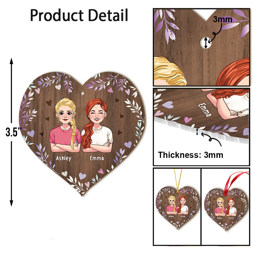 Schwestern, die im Herzen verbunden sind – Personalisierter Schwesterschmuck