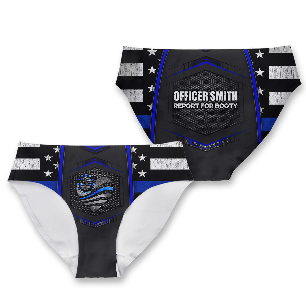 Officer Report For Booty - Personalized Police Officer Women Briefs