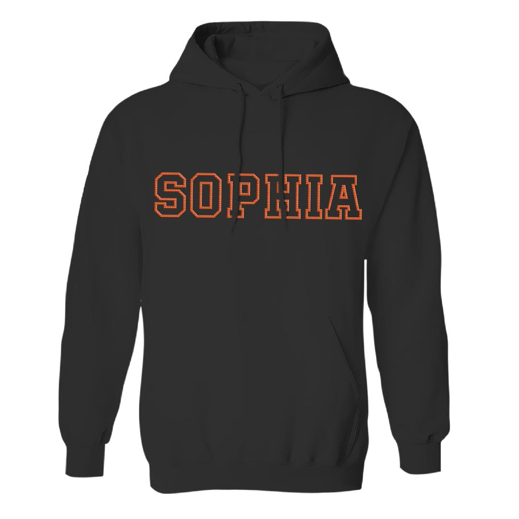 Personalisierter Hoodie mit Stickerei für die Tochter – individueller Name